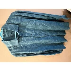 Tasso Elba Men's Long Sleeve Button-Up Shirt with Paisley Pattern